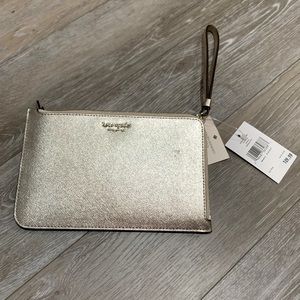 Kate Spade Metallic L-Zip Wristlet